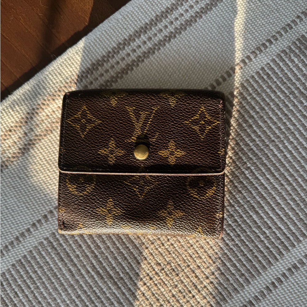 sold- Louis Vuitton Monogram 2 Way Elise Wallet